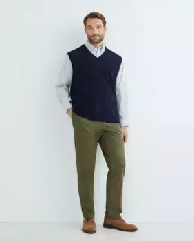 Мужской жилет однотонной вязки Emidio Tucci, темно-синий