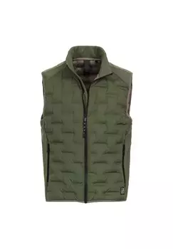 Мужской жилет однотонный CASAMODA, оливковый