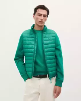 Мужской жилет прямого кроя с высоким воротником Scalpers, зеленый