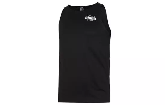 Мужская майка Puma с логотипом, черный