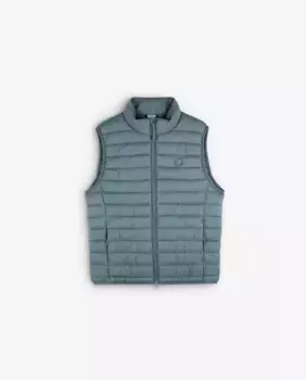 Мужской жилет с воротником-стойкой и застежкой-молнией Scalpers, серый