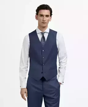 Мужской жилет Slim-Fit MANGO, синий