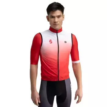 Мужской жилет велосипедной ветровки SC V1 Mareona Siroko, красный