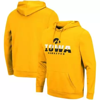 Мужской золотой пуловер с капюшоном Iowa Hawkeyes Lantern Colosseum