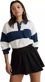 MWL Гибкая юбка с запахом Madewell, цвет True Black