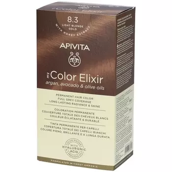 My Color Elixir 83 Светло-золотистый блонд Краска для волос Apivita