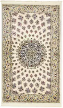 Myflair Мебель и аксессуары Ковер "Almas", прямоугольный, с коротким ворсом, тканый, восточный вид, с бахромой Myflair Mbel & Accessoires 152х244 см, слоновая кость/коричневый