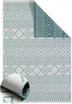 Myflair Мебель и аксессуары Ковер "Liva" Myflair Mbel & Accessoires 160х230 см, кремовый/бирюзовый