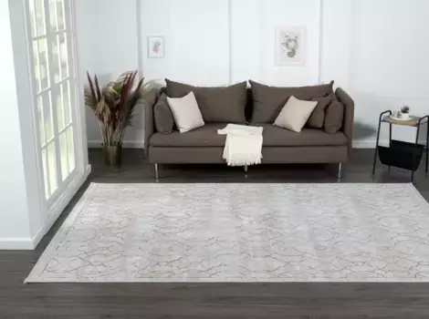 Myflair Мебель и аксессуары Ковер "My Floor" Myflair Mbel & Accessoires 200х290 см, кремовый/светло-серый