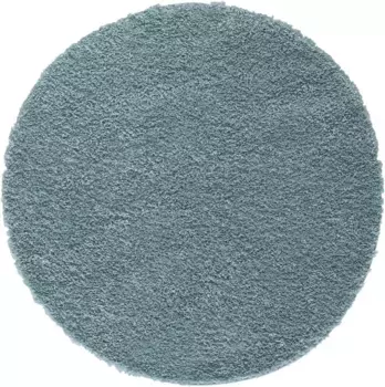 Myflair Мебель и аксессуары Ковер "My Shaggy", круглый, мохнатый, однотонный, слегка блестящий, микрофибра, очень пушистый Myflair Mbel & Accessoires 120 см, светло-синий