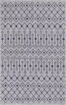 Myflair Мебель и аксессуары Ковер "Outdoor Crosses" Myflair Mbel & Accessoires 183х274 см, светло-серый/синий