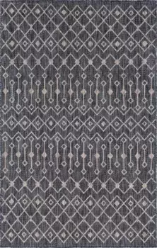 Myflair Мебель и аксессуары Ковер "Outdoor Crosses" Myflair Mbel & Accessoires 183х274 см, черный/бежевый/серый