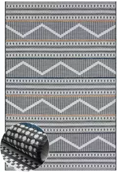 Myflair Мебель и аксессуары Ковер "Shadow" Myflair Mbel & Accessoires 80х150 см, черный/белый/коричневый