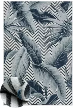 Myflair Мебель и аксессуары Ковер "Tiki" Myflair Mbel & Accessoires 80х150 см, белый/синий/серый