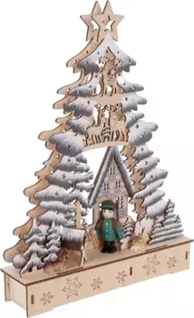 Myflair Мебель и аксессуары Рождественская деревня "Рождественские украшения", форма елки, высота около 33 см Myflair Mbel & Accessoires 5,5х33,5х24 см, цвет naturfarben