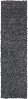 Myflair Мебель и аксессуары Runner "My Shaggy", прямоугольный, лохматый, однотонный, слегка блестящий, микрофибра, очень пушистый Myflair Mbel & Accessoires 80х300 см, темно-серый
