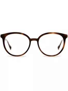 Mykita очки AYAN в круглой оправе, коричневый