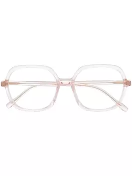 Mykita очки Farah в прямоугольной оправе, розовый