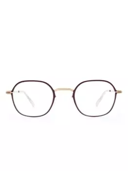 Mykita очки Jes в круглой оправе, золотистый