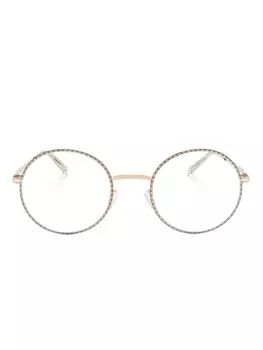 Mykita очки Lale в круглой оправе, золотистый