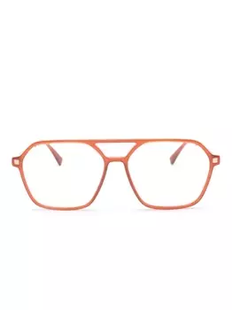 Mykita очки-пилоты с эффектом градиента, оранжевый