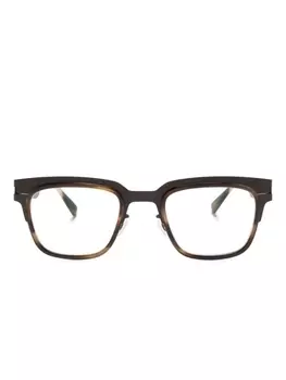 Mykita очки Raymond в прямоугольной оправе, коричневый