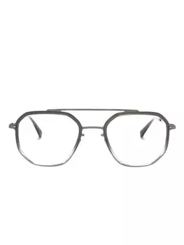 Mykita очки Satu в геометричной оправе, серебристый