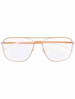 Mykita очки Steen в квадратной оправе, оранжевый