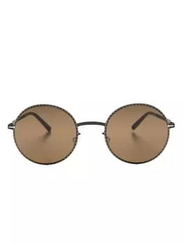 Mykita солнцезащитные очки Lale в круглой оправе, черный