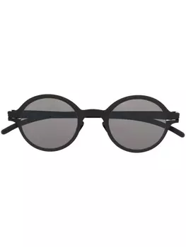 Mykita солнцезащитные очки Nestor в круглой оправе, черный