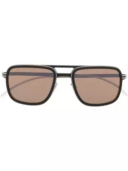 Mykita солнцезащитные очки-пилоты, серый