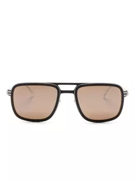 Mykita Spruce pilot-frame tinted sunglasses, черный
