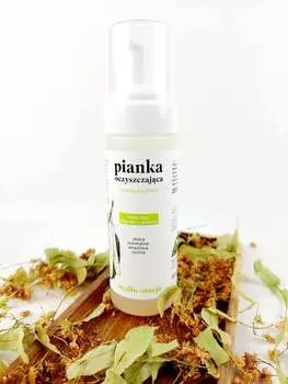 Мыльная станция, Очищающая пенка для лица, «Липовая чувствительность», 150 мл, Mydo Stacja