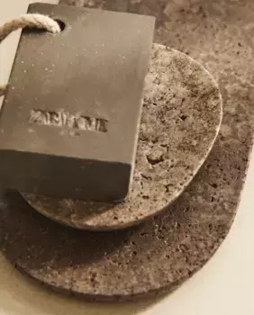 Мыльница для ванной из серого мрамора Zara Home, серый