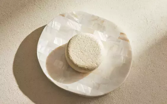 Мыльница для ванной комнаты с перламутровым эффектом Zara Home, светло-бежевый