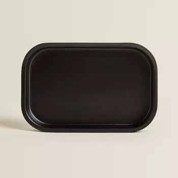 Мыльница для ванной комнаты Zara Home Black Resin