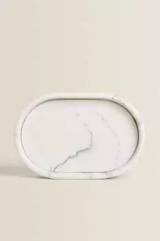 Мыльница из смолы Zara, серый