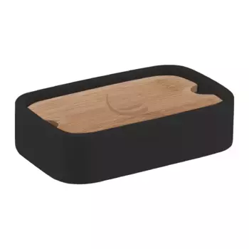 Мыльница настольная Ninfea Gedy, матовый черный