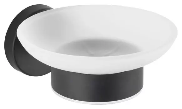 Мыльница Wenko, черный/прозрачный