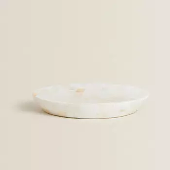 Мыльница Zara Home Round Mother-of-pearl, светло-бежевый