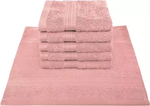 Мыльное полотенце Dyckhoff "Сиена", (набор, 6 шт., 6 мыльных полотенец), с каймой 30х30 см (6 шт.), цвет rosenholz