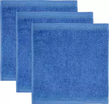 Мыльное полотенце Mve "Superwuschel", (3 шт.), ярких цветов 30х30 см (3 шт.), цвет cornflower