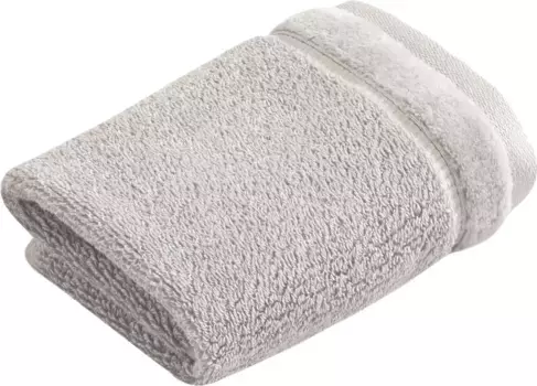 Мыльное полотенце Vossen "Pure", (3 шт.), набор мочалок, хлопок и ВЕГАН, с элегантной велюровой каймой 30х30 см (3 шт.), цвет stone