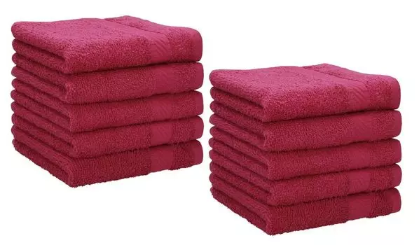 Мыльные полотенца Betz 10 шт. PALERMO 100% хлопок размер 30х30 см цвет - розовый Betzshop, красный