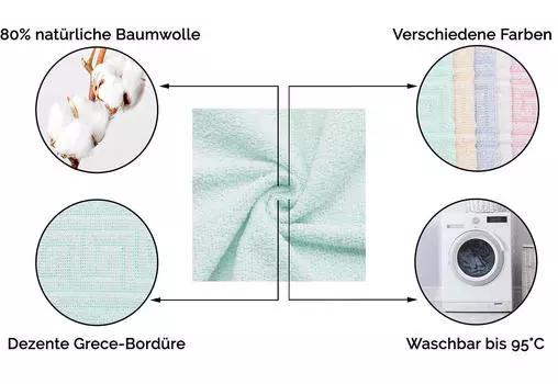 Мыльные полотенца набор Zollner, зеленый