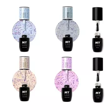 MyLaQ NEONAIL УФ-лак для ногтей 5 мл MY DOTS Base Top MY UV Лаки для ногтей Super Nonail