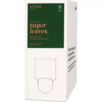 Мыло для рук ATTITUDE с эфирными маслами, проверенными EWG, растительными и минеральными ингредиентами, веганскими средствами личной гигиены, сменный блок пачули и черного перца, 2 литра