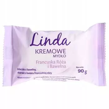 Мыло для рук и тела Linda Французская роза и хлопок 90 г