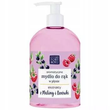 Мыло для рук, малина и черника, 500мл Four Seasons, Cztery Pory Roku