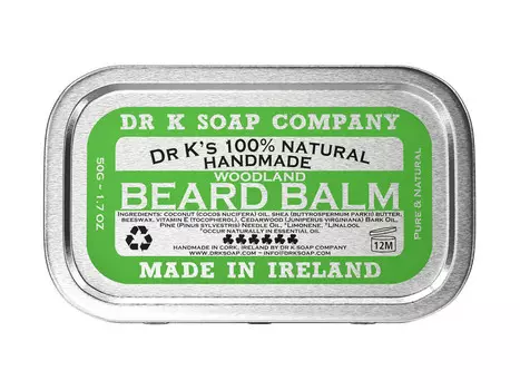 Мыло Dr K, бальзам для бороды, Woodland, запах леса, 50г Dr K Soap Company